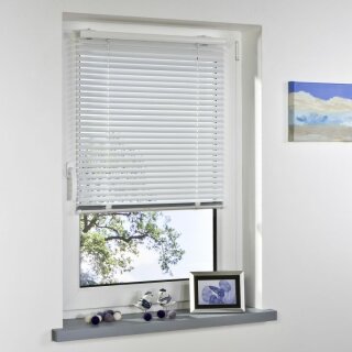 Liedeco Klemmfix Aluminium Jalousie 80 x 130cm weiß PX001