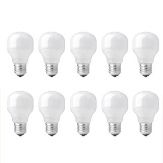 10 x T60 Glühbirne 15W E27 Opal Soft White Glühlampe...
