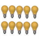 10 x Glühbirne 15W E27 Orange Glühlampe 15 Watt...