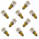 10 x Backofenlampe 300° 25W E14 klar Glühbirne Glühlampe 25 Watt