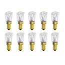 10 x Kühlschranklampe 25W E14 klar Glühbirne Glühlampe 25 Watt