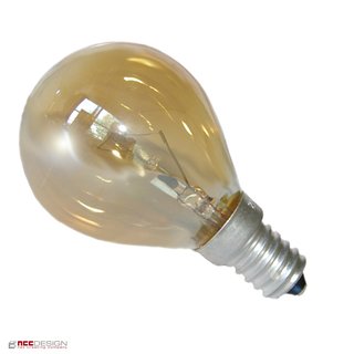 1 x Tropfen Glühbirne 25W E14 Gold gelüstert Glühlampe Glühbirnen Glühlampen 25 Watt