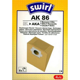 Swirl AK86 Staubsaugerbeutel- 8 Stück