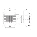 SIKU Kleinraumventilator Axial 100 AZTL mit Kugellager Jalousie Nachlaufrelais Ø100mm