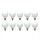 10 x Globe Glühbirne 100W E27 OPAL G95 95mm Globelampe 100 Watt Glühlampe Glühbirnen Glühlampen