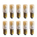 10 x T16x54mm E14 10W 60V E14 Röhre Glühbirne Glühlampe Schausteller Kappenbirne