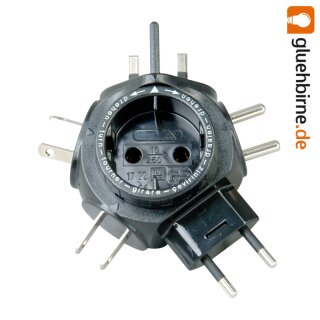 Kopp Travelstar Reisestecker Adapter Reiseadapter Weltreisestecker schwarz