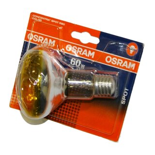 1 x OSRAM Reflektor Glühbirne R80 60W Gelb E27 Glühlampe Concentra Spot Color