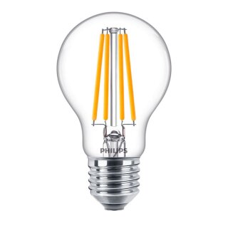 Philips LED Filament Leuchtmittel CorePro Birne A60 10,5W = 100W E27 klar 1521lm warmweiß 2700K