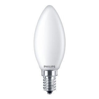 Philips LED Filament Kerze CorePro 4,3W = 40W E14 matt 470lm warmweiß 2700K