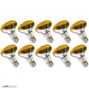 10 x OSRAM Reflektor Glühbirne R80 60W Gelb E27...