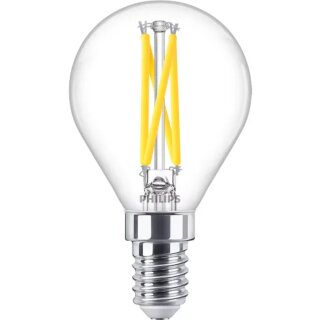 Philips LED Filament Tropfen 2,5W = 25W E14 klar 340lm WarmGlow 2200K-2700K DIMMBAR
