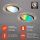 3 x Briloner LED Smart Einbauleuchten Nickel matt Ø8,6cm 4,9W GU10 400lm RGBW + CCT Dimmbar Fernbedienung App Google Alexa Bluetooth WiFi