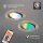 3 x Briloner LED Smart Einbauleuchten Nickel matt Ø8,6cm 4,9W GU10 400lm RGBW + CCT Dimmbar Fernbedienung App Google Alexa Bluetooth WiFi
