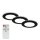 3 x Briloner LED Einbauleuchte Schwarz rund Ø9,2cm IP44 4,8W 450lm CCT 3000-6500K + Fernbedienung