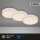 3 x Briloner LED Einbauleuchten Weiß rund Ø7,5cm IP44 3W 350lm Warmweiß 3000K