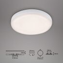 Briloner LED Einbauleuchte Weiß Ø10cm IP44 6W 700lm Neutralweiß 4000K