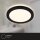 3 x Briloner LED Einbauleuchten Schwarz rund Ø8,6cm IP44 3W 350lm Backlight Warmweiß 3000K