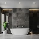 3 x Briloner LED Einbauleuchten Schwarz rund Ø12cm IP44 6W 650lm Warmweiß 3000K