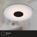 3 x Briloner LED Einbauleuchten Schwarz rund Ø12cm IP44 6W 650lm Warmweiß 3000K