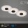 3 x Briloner LED Einbauleuchten Schwarz rund Ø12cm IP44 6W 650lm Warmweiß 3000K