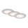 3 x Briloner LED Einbauleuchte Chrom matt rund Ø11,5cm IP44 6W 650lm Warmweiß 3000K