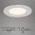 3 x Briloner LED Einbauleuchte Chrom matt rund Ø11,5cm IP44 6W 650lm Warmweiß 3000K