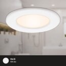 3 x Briloner LED Einbauleuchten Weiß rund Ø11,5cm IP44 6W 650lm Warmweiß 3000K