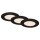 3 x Briloner LED Einbauleuchte Schwarz rund Ø11,5cm IP44 6W 650lm Warmweiß 3000K