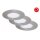 3 x Briloner LED Einbauleuchten Nickel matt rund Ø8,5cm IP44 5W 450lm Neutralweiß 4000K 3-Stufen-Dimmbar