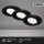 3 x Briloner LED Einbauleuchten Schwarz rund Ø10,6cm IP23 7W 600lm Neutralweiß 4000K schwenkbar