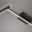 Briloner LED Deckenleuchte Schwarz 227cm 24W 2800lm warmweiß 3000K verstellbar Glitzereffekt