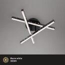 Briloner LED Deckenleuchte Schwarz 40x35cm 15W 2200lm...
