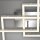 Briloner LED Deckenleuchte Chrom 80x50cm 57W 5700lm warmweiß 3000K Glitzereffekt 3-Stufen-Dimmbar