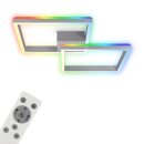 Briloner LED Deckenleuchte Alu 64x64cm 34W 3600lm CCT...
