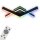 Briloner LED Deckenleuchte Schwarz 65x65cm 18W 1800lm CCT 2700K-6500K RGB Backlight + Fernbedienung