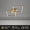 Briloner LED Deckenleuchte Gold-Braun 62x37cm 11W 1200lm...