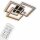 Briloner LED Deckenleuchte Schwarz-Holz 56x56cm 45W 1500lm CCT 2700K-6500K + Fernbedienung
