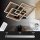 Briloner LED Deckenleuchte Schwarz-Holz 56x56cm 45W 1500lm CCT 2700K-6500K + Fernbedienung