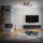 Briloner LED Deckenleuchte Schwarz-Holz 53x53cm 24W 4400lm warmweiß 3000K schwenkbar 3-Stufen-Dimmbar