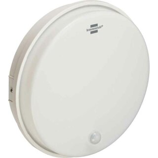Brennenstuhl LED Wandlampe Deckenleuchte Weiß Ø24,3cm IP44 15W 1600lm Neutralweiß 4000K Bewegungmelder
