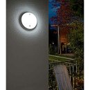 Brennenstuhl LED Wandlampe Deckenleuchte Weiß Ø24,3cm IP44 15W 1600lm Neutralweiß 4000K Bewegungmelder