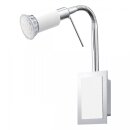 Eglo LED Wandleuchte Spot Eridan Chrom/Weiß 5W GU10...