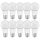 10 x Ledvance LED A60 Birne 8W = 60W E27 806lm matt warmweiß 2700K