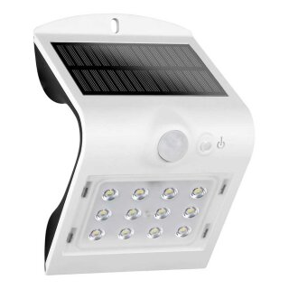 REV LED Solar Außenleuchte Wandlampe Butterfly Weiß IP65 1,5W 220lm 4000K Sensor