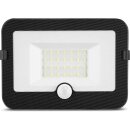 REV LED Fluter Strahler Mirano Schwarz IP44 20W 1800lm kaltweiß Bewegungsmelder