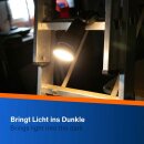 REV LED Steckdosenstrahler Weiß IP44 10W 1000lm warmweiß 3000K 4 Stufen dimmbar
