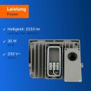 REV LED Fluter Außenstrahler Flare Anthrazit IP65 30W 2550lm Tageslicht 6500K kaltweiß