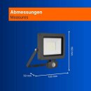 REV LED Außenleuchte Strahler Flare Anthrazit IP44...