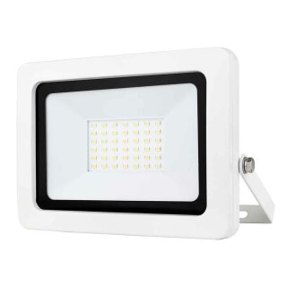 REV LED Strahler Fluter Flare Weiß IP65 30W 2550lm Tageslicht 6500K kaltweiß